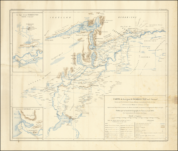 22-East Africa Map By Societe de Geographie de Paris