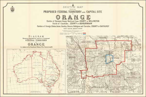 55-Australia Map By New South Wales Department of Lands