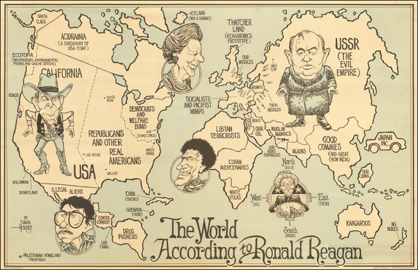 28-World, United States and Pictorial Maps Map By David Horsey