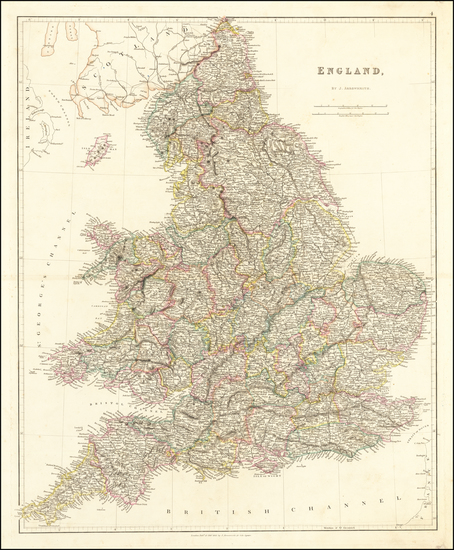 79-England Map By John Arrowsmith