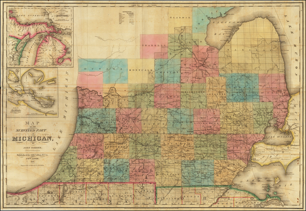 79-Michigan Map By John Farmer