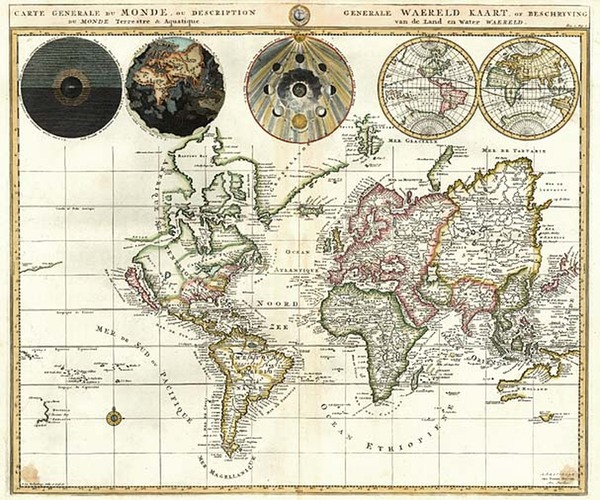 17-World and World Map By Pierre Mortier