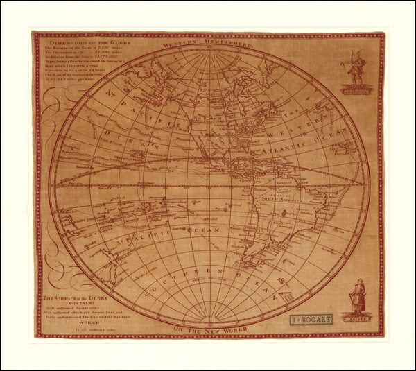 93-Western Hemisphere and America Map By Anonymous