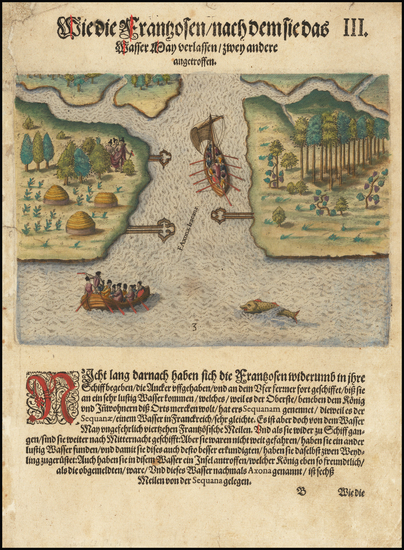 85-Southeast and Georgia Map By Theodor De Bry