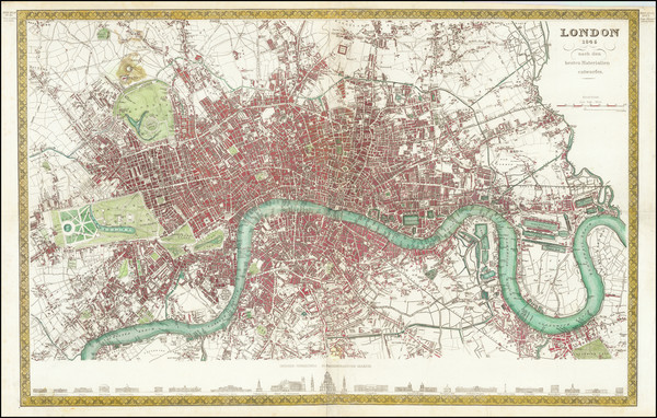 61-London Map By Joseph Meyer