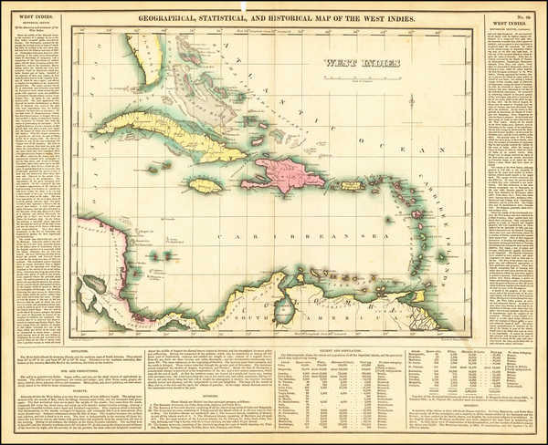 95-Caribbean Map By Henry Charles Carey  &  Isaac Lea