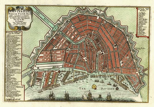 79-Europe and Netherlands Map By Nicolas de Fer