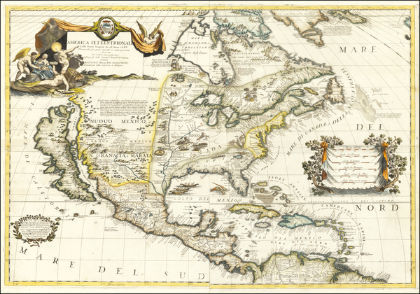 32-United States, Texas, Midwest, Southwest, North America and California as an Island Map By Vinc