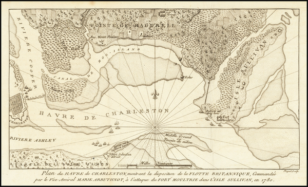 40-Southeast and South Carolina Map By Charles Picquet