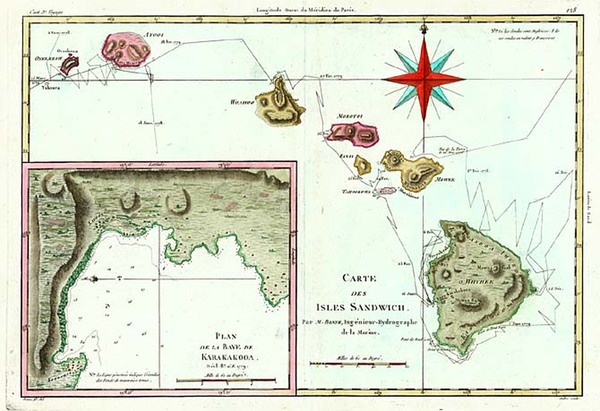 17-Hawaii, Australia & Oceania and Hawaii Map By Rigobert Bonne