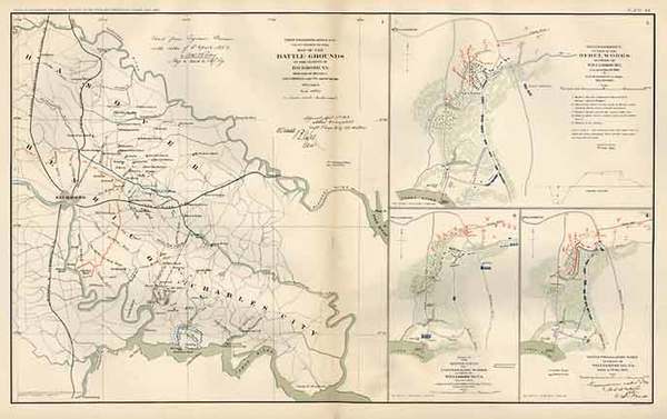 54-Mid-Atlantic, South and Southeast Map By Julius Bien & Co.