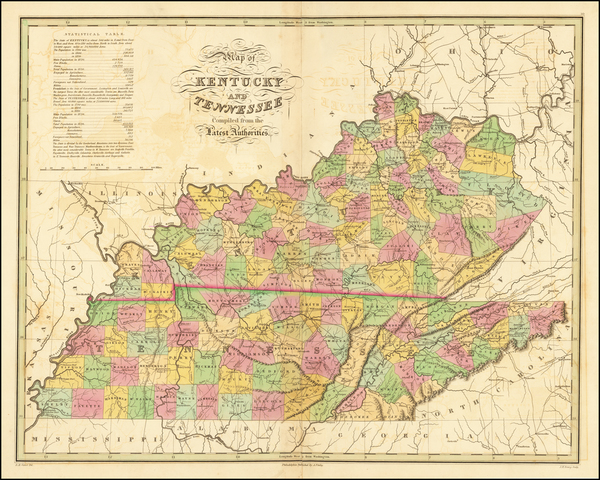 54-Kentucky and Tennessee Map By Anthony Finley