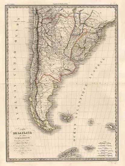 13-South America Map By Alexandre Emile Lapie