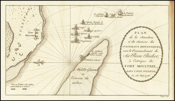 28-Southeast and South Carolina Map By Charles Picquet