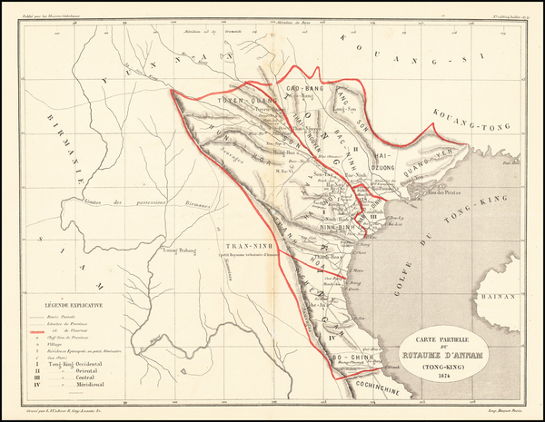 7-Southeast Asia and Thailand, Cambodia, Vietnam Map By Le Seminaire des Missions Etrangeres