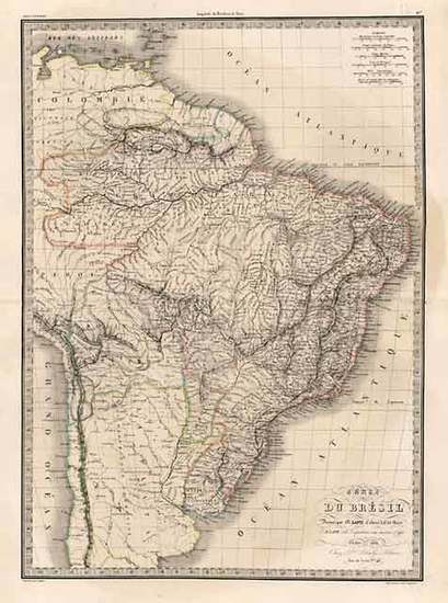 72-South America Map By Alexandre Emile Lapie