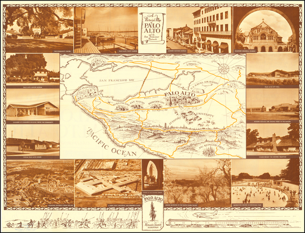 43-California and Other California Cities Map By Arthur Lites