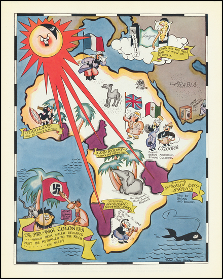 22-Europe, Africa and Pictorial Maps Map By Richard Q. Yardley  &  Peggy Yardley