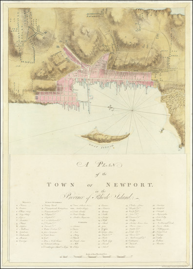 52-New England and Rhode Island Map By Joseph Frederick Wallet Des Barres