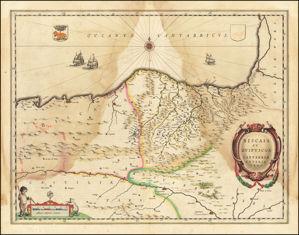 59-Spain Map By Willem Janszoon Blaeu