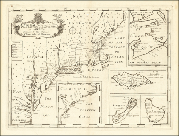 32-United States, New England, Mid-Atlantic, Caribbean and Canada Map By Edward Wells