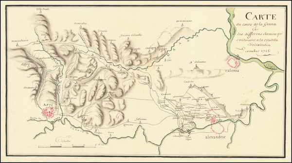 87-Northern Italy Map By Anonymous