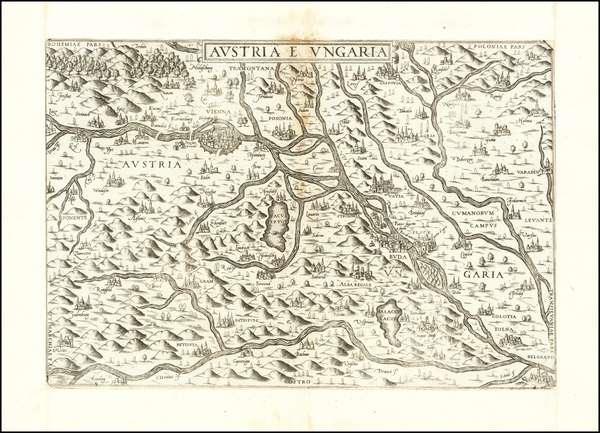 83-Austria, Hungary and Czech Republic & Slovakia Map By Antonio Lafreri