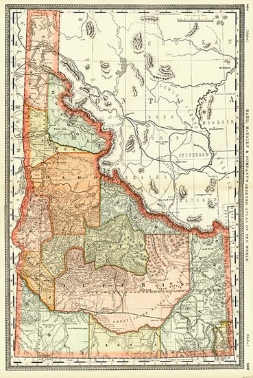 73-Rocky Mountains Map By William Rand  &  Andrew McNally