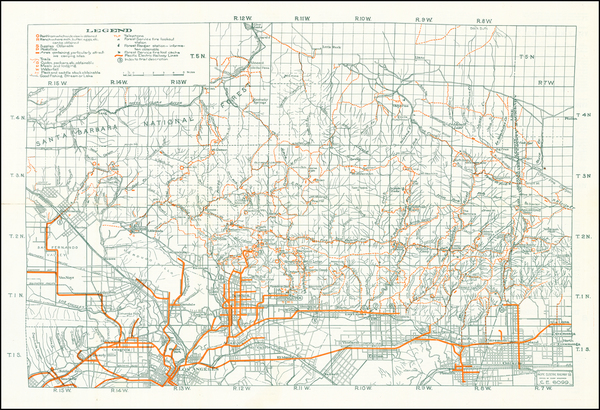 19-California and Los Angeles Map By Pacific Electric Railway