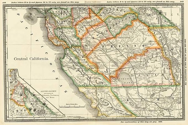 55-California Map By William Rand  &  Andrew McNally