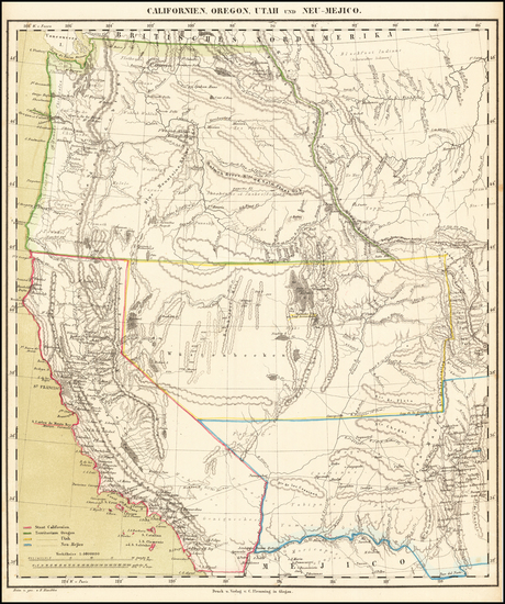 23-Southwest, Utah, New Mexico, Rocky Mountains, Utah, Pacific Northwest, Oregon and California Ma