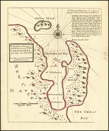 7-Central America Map By Herman Moll