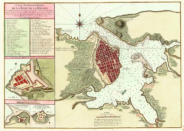 96-Caribbean Map By Depot de la Marine