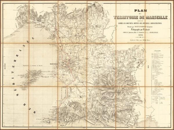 2-France and Sud et Alpes Française Map By Raibaud