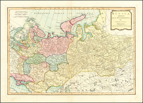 44-Russia, Ukraine, Central Asia & Caucasus and Russia in Asia Map By Samuel Dunn