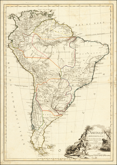 28-South America Map By Jacques Esnauts  &  Michel Rapilly