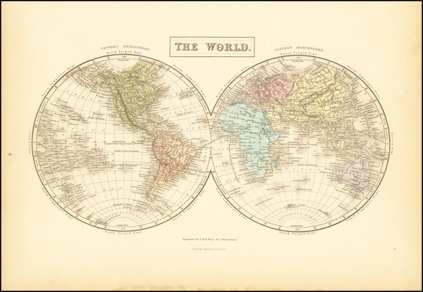 2-World Map By Adam & Charles Black