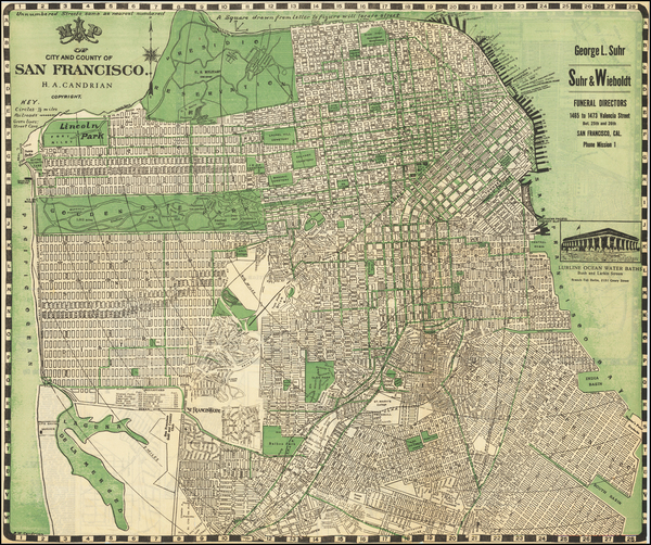 65-San Francisco & Bay Area Map By H.A. Candrian