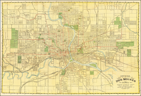 69-Iowa Map By Midland Map & Engineering Company