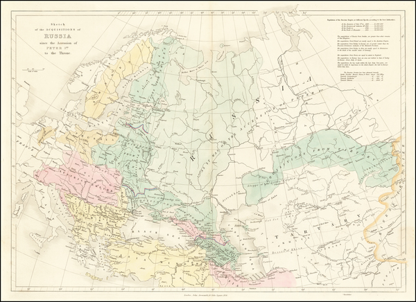 17-Russia Map By John Arrowsmith