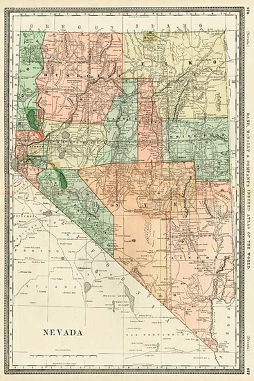 10-Southwest and California Map By William Rand  &  Andrew McNally