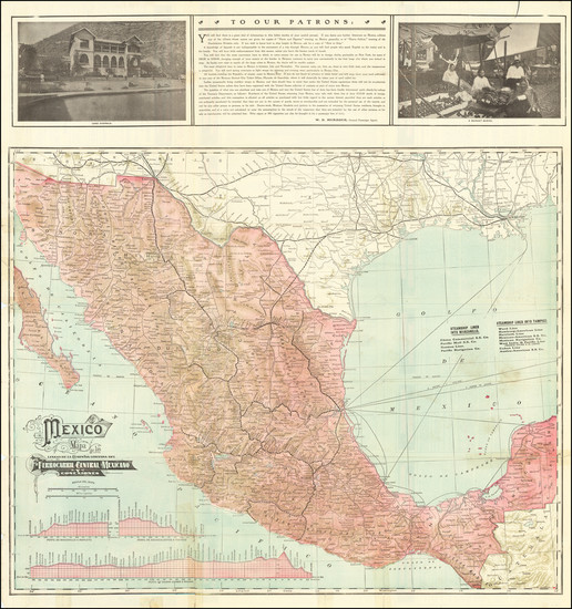 95-Mexico Map By Wynkoop & Hallenbeck