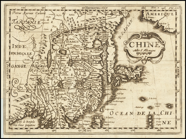 56-China and Korea Map By Martineau du Plessis