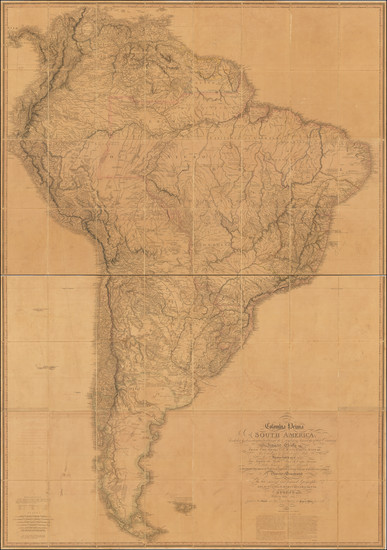 43-South America Map By William Faden