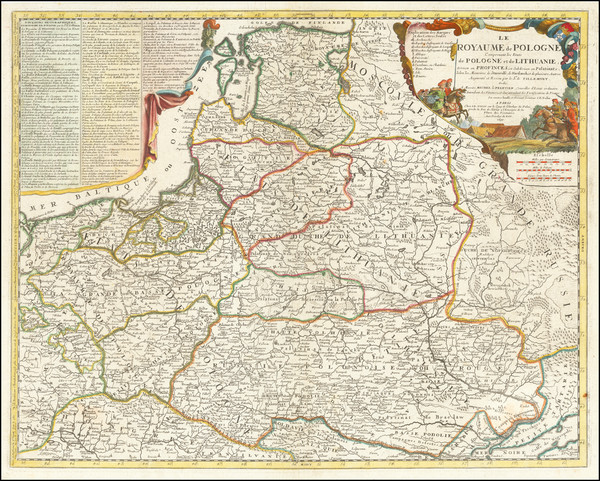 40-Poland, Ukraine and Baltic Countries Map By Jean-Baptiste Nolin