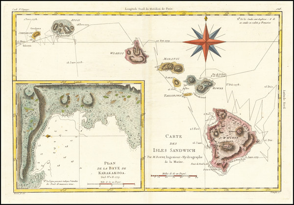 96-Hawaii and Hawaii Map By Rigobert Bonne