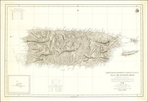 80-Puerto Rico Map By Direccion Hidrografica de Madrid