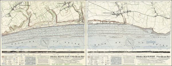 78-France and World War II Map By Commander Task Force 122