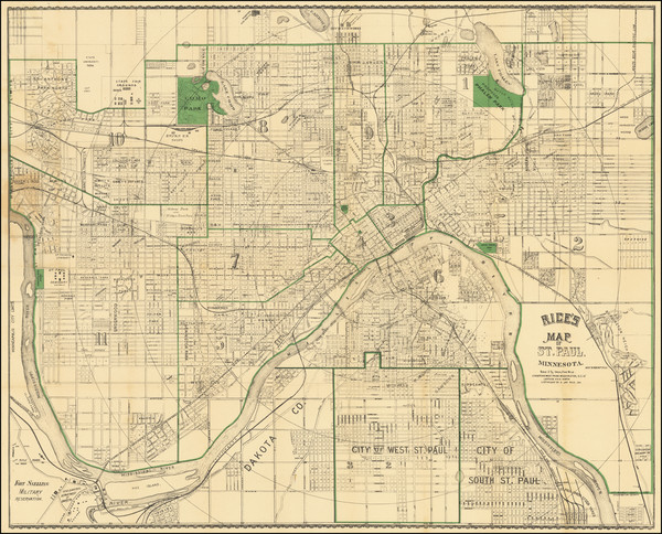 37-Minnesota Map By G. Jay Rice