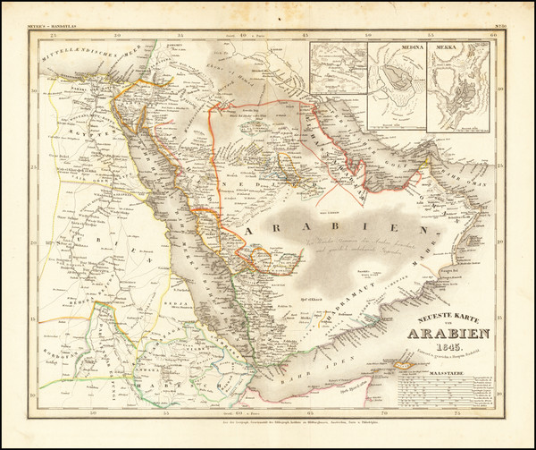 84-Middle East and Arabian Peninsula Map By Joseph Meyer